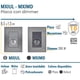 thumbnail image 2 of Interruptor de Potencia para Focos Inoxium1DSilver 2Pzas Dimmer 127VCA 60Hz Plateado Acero Inoxidable/PC., 2 of 4