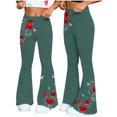 thumbnail image 2 of TaTaai Women's Loose Comfortable Flared Wide Leg Yoga Pants Fashion Casual Sports Fitness Trousers Soft Breathable All Match Daily Wear Gift, 2 of 7