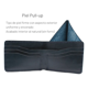 thumbnail image 3 of Cartera Hombre Piel Genuina Pull Up Bifold azul, 3 of 8
