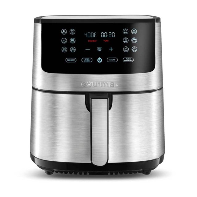 Freidora de Aire Digital Gourmia 7.57 Litros Acero Inoxidable