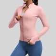 thumbnail image 2 of TaTaai Ladies Slim Fit Yoga Sports Jacket Fashion Nude Feeling Tight Fitness Outerwear for Running Training Workout Gym Daily Wear Gift, 2 of 8