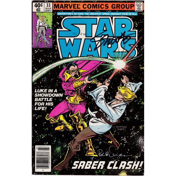 1977 Star Wars #33 Firmado Jim Shooter y Bob Wiacek