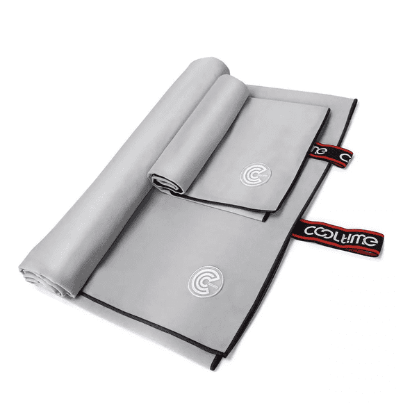 Toalla De Baño De Microfibra De Secado Rápido Deportivo Gris Liso Belug