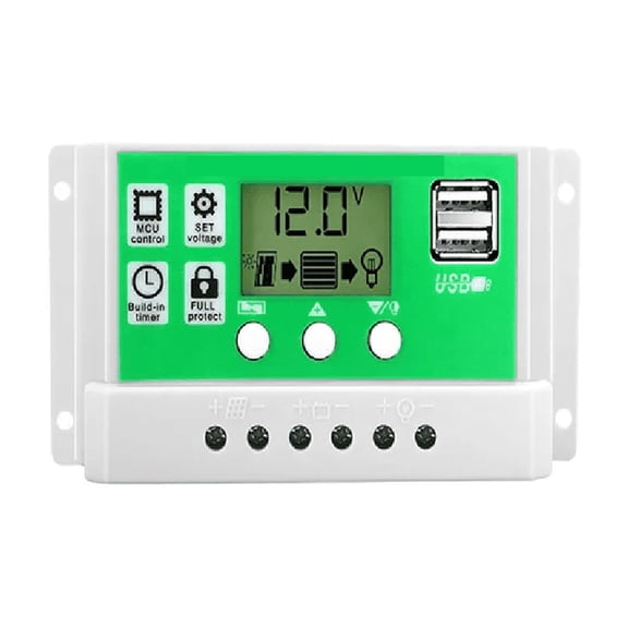 Controlador Dual Usb De Carga Solar 12v/24v 60a Pwm