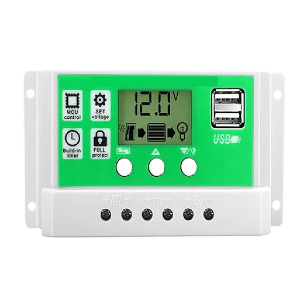 Controlador Dual Usb De Carga Solar 12v/24v 60a Pwm