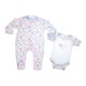 thumbnail image 1 of Set de ropa cotidiana Baby Mink Coordinado mameluco 3-6 Flores, 1 of 4