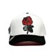 thumbnail image 2 of VAGO Style COMO LA FLOR Gorra Artesanal Blanca Visera Curva, 2 of 5