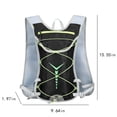 thumbnail image 4 of Mochila de hidratación con vejiga de 2L - Mochila ligera para ciclismo y senderismo para correr, acampar - Malla transpirable, tiras reflectantes (azul), 4 of 8