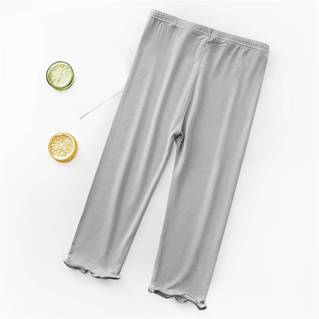 Leggings lisos de colores pastel para niñas pequeñas, pantalones ajustados suaves y elásticos para uso diario y juegos al aire libre, multicolor, 1 paquete, 2T-8T