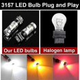 thumbnail image 3 of For Chevrolet Tahoe 2007-2014 2pcs White Led Daytime Running Lights Ultra Bright Reflector 3157 Led Bulbs Daylights Car-styling, 3 of 5
