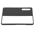 thumbnail image 3 of Funda rígida de cuero para teléfono móvil Samsung Galaxy Z Fold 3, antiarañazos, a prueba de golpes, color negro, 3 of 10