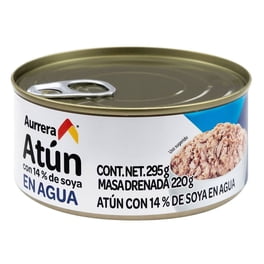 Atún Aurrera con 14% de soya en agua 295 g