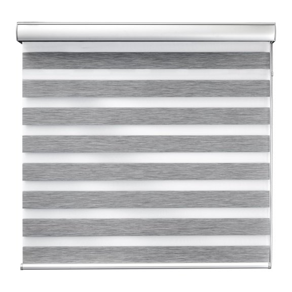 DecoKing Persiana para Ventana Sheer Elegance Wood Desing Enrollable Horizontal 120cm ancho x 200cm alto Grey Wood