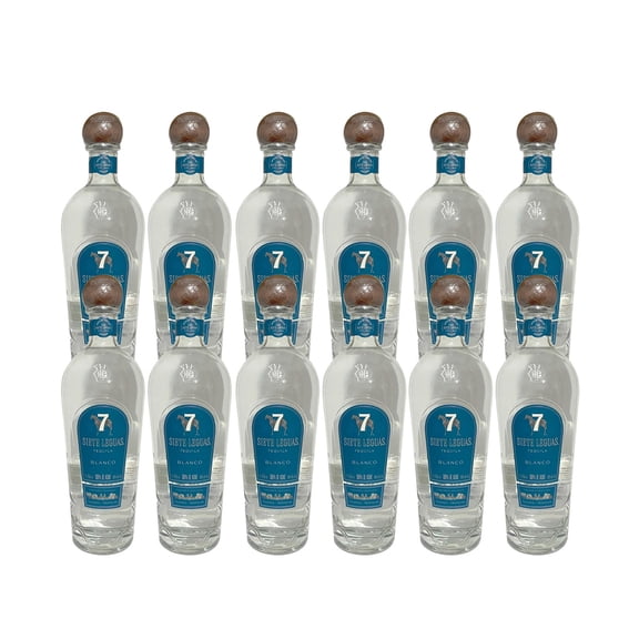 Caja de 12 Tequila 7 Leguas Blanco 1 L