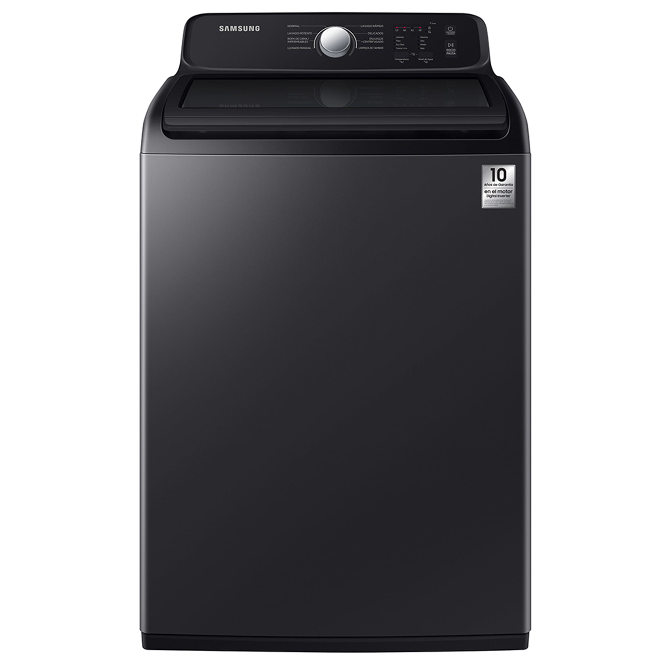 Lavadora Samsung 20 kg Negra WA40H20DACAX con Agitador Carga Superior