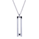 thumbnail image 1 of Collar Hombre LUCKMAN Acero Inoxidable con Zircona Cúbica Modelo Roy Plateado UNITALLA, 1 of 6