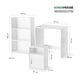 thumbnail image 5 of Set Escritorio, Librero y Archivero de Madera Kingshouse Moderno Multifuncional Muebles Organizador blanco, 5 of 8