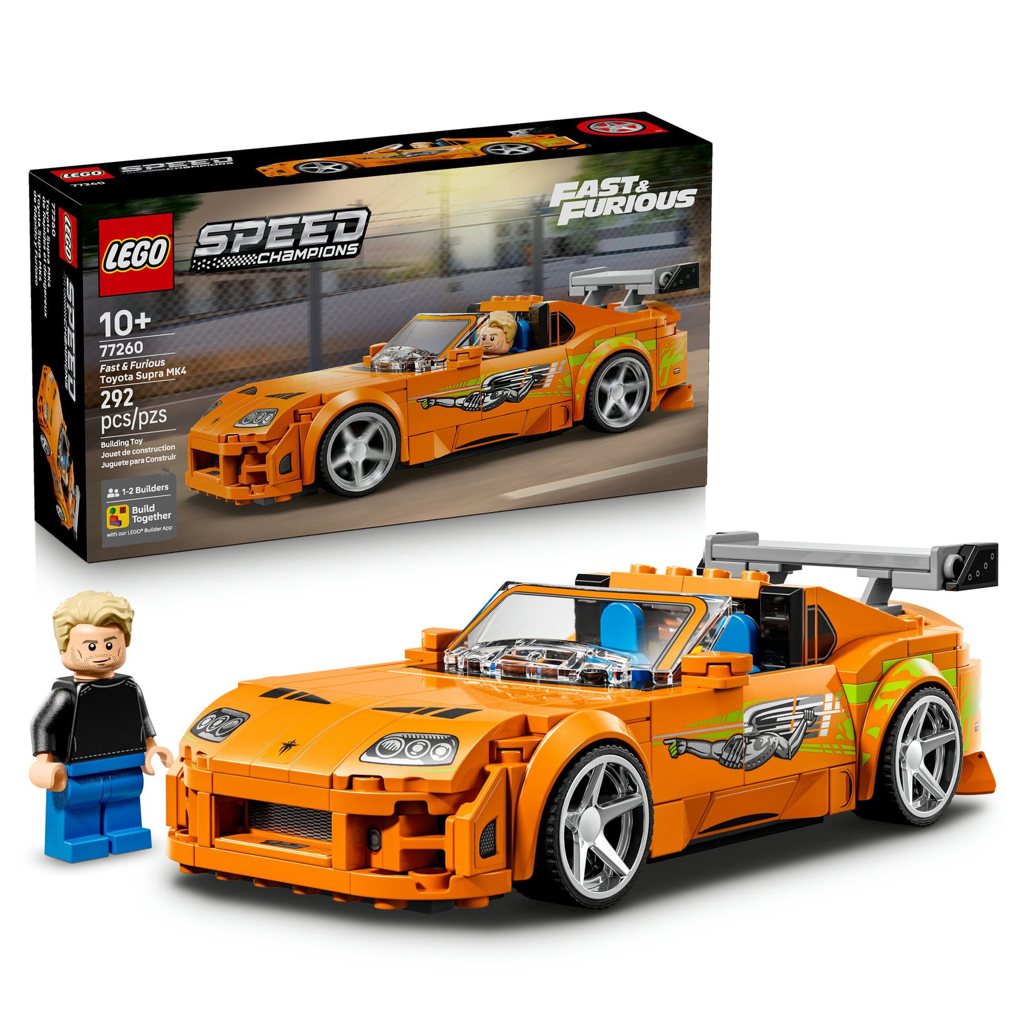 Set LEGO Speed Champions Toyota Supra MK4 de Rápido y Furioso 77260