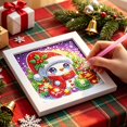 thumbnail image 4 of Amzcrzy Juguetes Para Niñas,Juguetes Educativos,Juguetes Stem,Kit De Navidad Con Marco 5D Redondo Con Taladro Completo,Cuadro De Arte De Diamantes,Adornos Navideños Festivos,Decoración De Pared,Regalo, 4 of 6