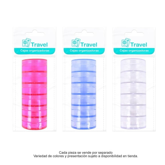 Mini Cajas Prichos Musul International Organizadoras de Plástico Varios Colores 6 Piezas