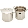 thumbnail image 2 of Juego de olla para pasta y vaporera Cuisinart Chef's Classic de 12 cuartos, color plateado, 2 of 5