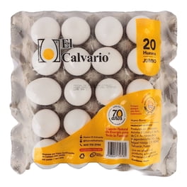 Huevo blanco El Calvario jumbo 20 pzas