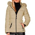 thumbnail image 1 of Chamarra Para Mujer Shendy Vendy Con Gorro Removible Peluche Suave, 1 of 4