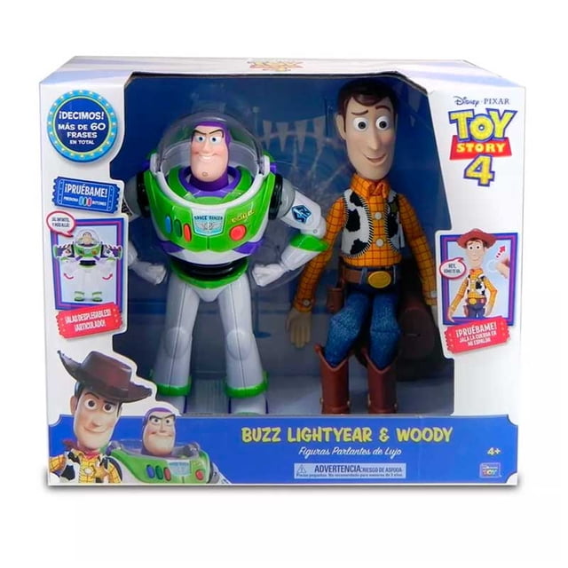 Set de Muñecos Toy Mark Buzz y Woody 10 Frases en Español