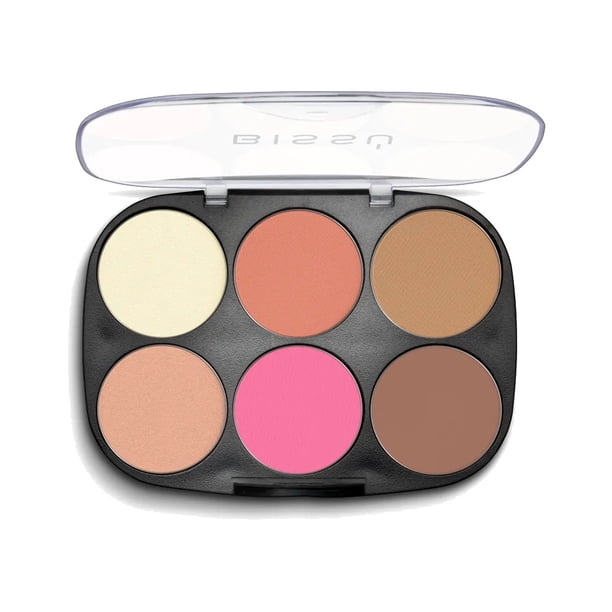 Paleta Para Rostro Bissú Iluminador Rubor Bronceador Tono 03 La Buenaza