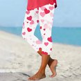 thumbnail image 1 of TaTaai Valentine's Day Printed Elastic Women High Waisted Skinny Yoga Leggings Non-see-through Breathable Gym Workout Training Casual Daily Full Length Pants Gift, 1 of 5