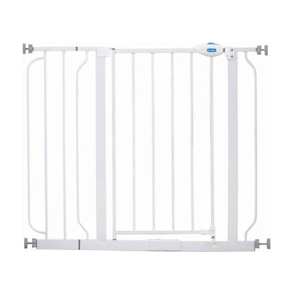 Baby Gate Regalo expandible de metal blanco, paquete de 1 unidad