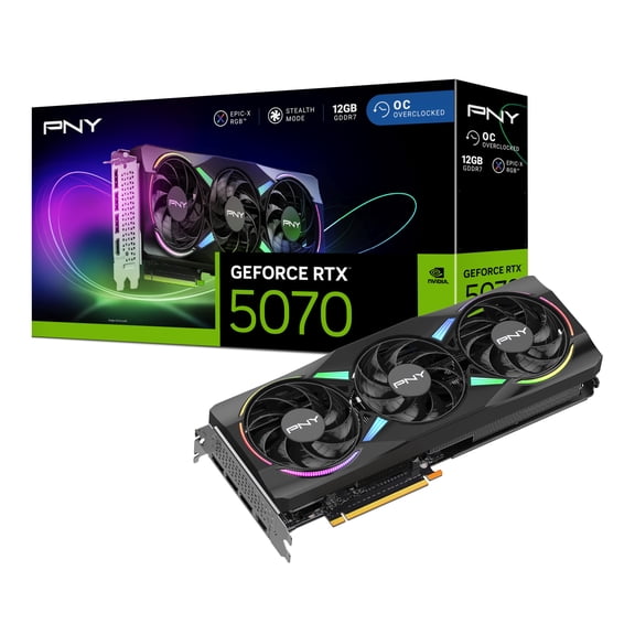 Tarjeta gráfica PNY NVIDIA GeForce RTX 5070 12GB ARGB