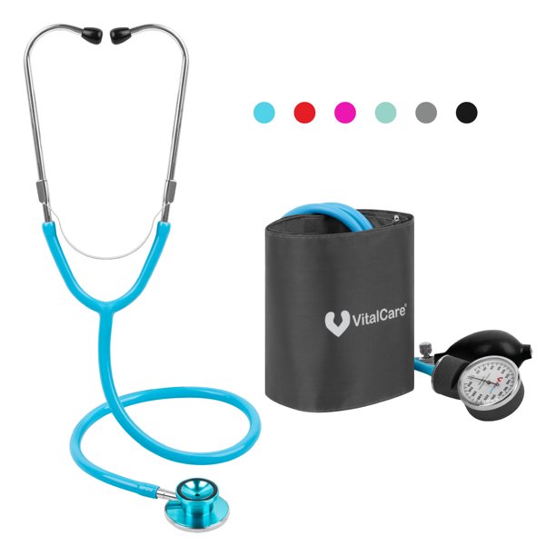 Kit Esfigmomanómetro Aneroide + Estetoscopio Doble VitalCare