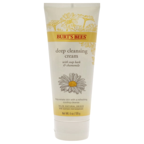 Crema Limpiadora Profunda de Corteza de Jabón y Manzanilla de Burt's Bees para Hombre y Mujer - Jabón de 170 G