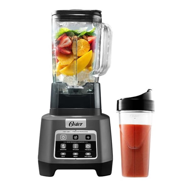 Oster Licuadora Profesional XTREME MIX con iBLEND y MAX CRUSH, 1500 W, 2 L, Jarra de Vidrio Boroclas