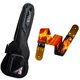 thumbnail image 1 of PAQUETE Estuche para guitarra clásica, Funda para guitarra, Gig bag , guitar case para trasporte y protección, color negro bordes grises + Tahali strap correa guitarra Kidam  GUITAR FIRE, 1 of 5