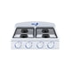 thumbnail image 1 of Parrilla de Gas Sobrepuesta IEM 51 cm 4 Quemadores Blanca con Cubierta Porcelanizada, 1 of 4