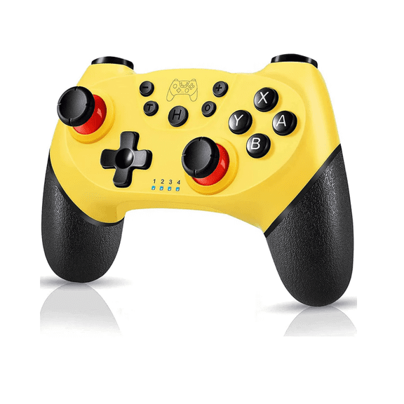 Control Inalámbrico Joystick Para Nintendo color amarillo
