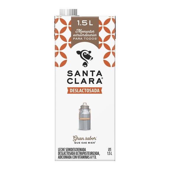 Leche Santa Clara deslactosada 1.5 l