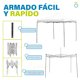 thumbnail image 2 of Carpa Toldo Plegable 3x3 Impermeable Retractil Jardin Onof Blanco, 2 of 6