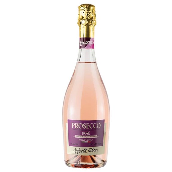 Vino Rosado World Table Prosecco rose Espumoso Extra Seco 750 ml