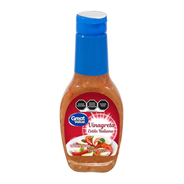 Aderezo Vinagreta Great Value estilo italiana 250 ml