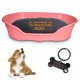 thumbnail image 1 of KE WOOW Cama Chica modelo premium para Perro, Gato, Conejo y otras Mascotas, Cesta de Plástico, Incluye Colchón Doble Cara con funda, lavable y Placa de Identificacion Personalizados, Color Rosa, 1 of 10