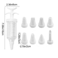 thumbnail image 3 of CaiYueKe Professional Cake Decorating Kit with Icing Tips, Piping Bags and Nozzles for Baking, Pastry, Cupcakes, Cookies, Dessert, Cream, Frosting, Buttercream, Chocolate, Whipped Cream, Royal Icing, 3 of 6