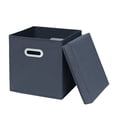 thumbnail image 2 of MTBLYS Caja de almacenamiento de tela | Organizador de cajones plegable | 28 x 28 x 28 cm | Cubo de tela con tapa | 1 pieza | Almacenamiento para el hogar y el coche, 2 of 6