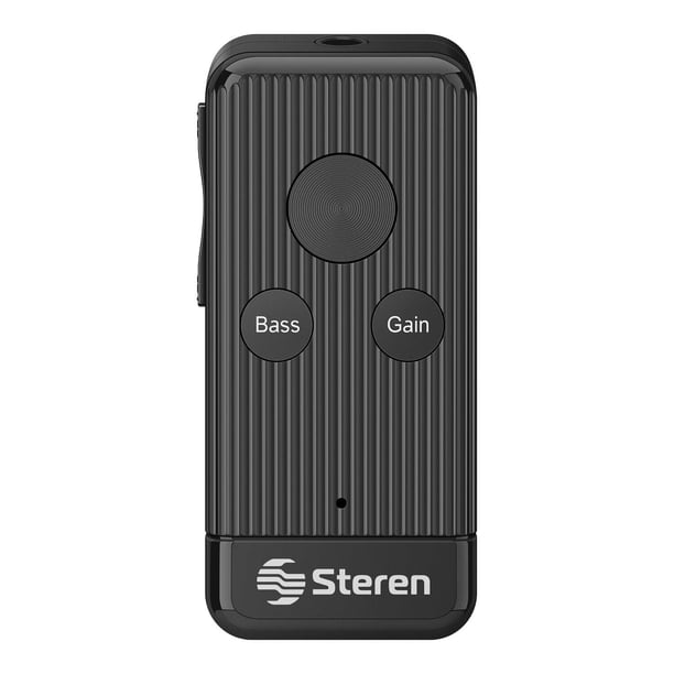Receptor de audio Bluetooth* y manos libres recargable MP3 Steren POD-175