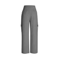 thumbnail image 2 of TaTaai Women's Loose Fit Lounge Trousers Wide Leg Design with Elastic Waist and Two Side Pockets Solid Color Casual Pants for Comfortable Daily Wear Gift, 2 of 9