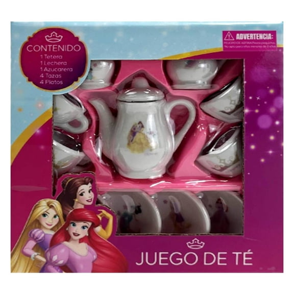 Juego de té de cerámica Disney Princesas