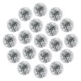 thumbnail image 1 of 20Pcs Pompones de Papel, Flores de Papel de 4 Pulgadas, Flores de Papel de Tissue, Flores de Papel Mexicanas para Fiestas de Cumpleaños, Bodas, Plateado, 1 of 6