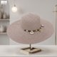 thumbnail image 2 of Sombrero de Playa Con Conchitas Para Mujer Ala Ancha 42 cm rosa 42 cm, 2 of 6